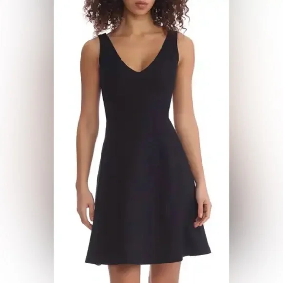 Hollister Zip Up V Line Black Dress